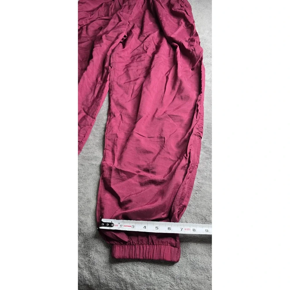 Vintage Nike Track Pants Mens Size XXL Burgundy Baggy Mesh Lined Windbreaker Y2K